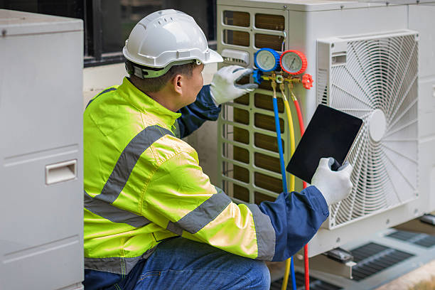 Professional Hvac technician working in Plymouth, PA